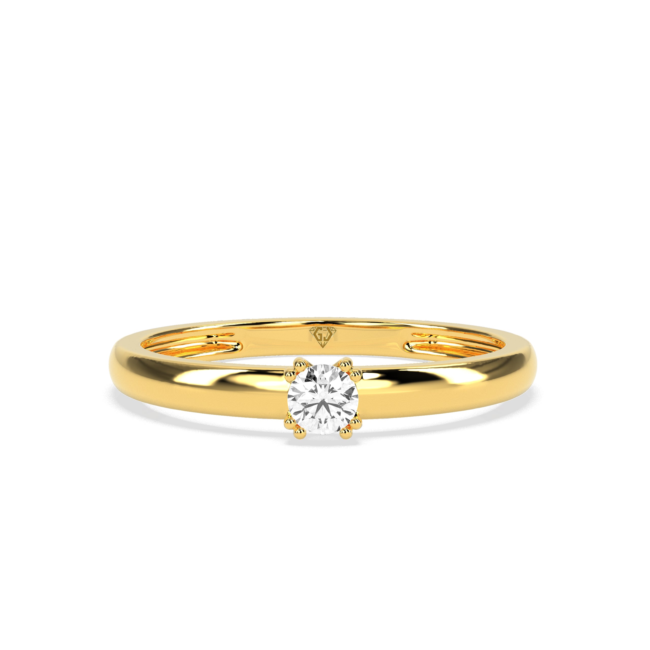 Sleek Shimmer Diamond Ring - Godahari Dev Jewells