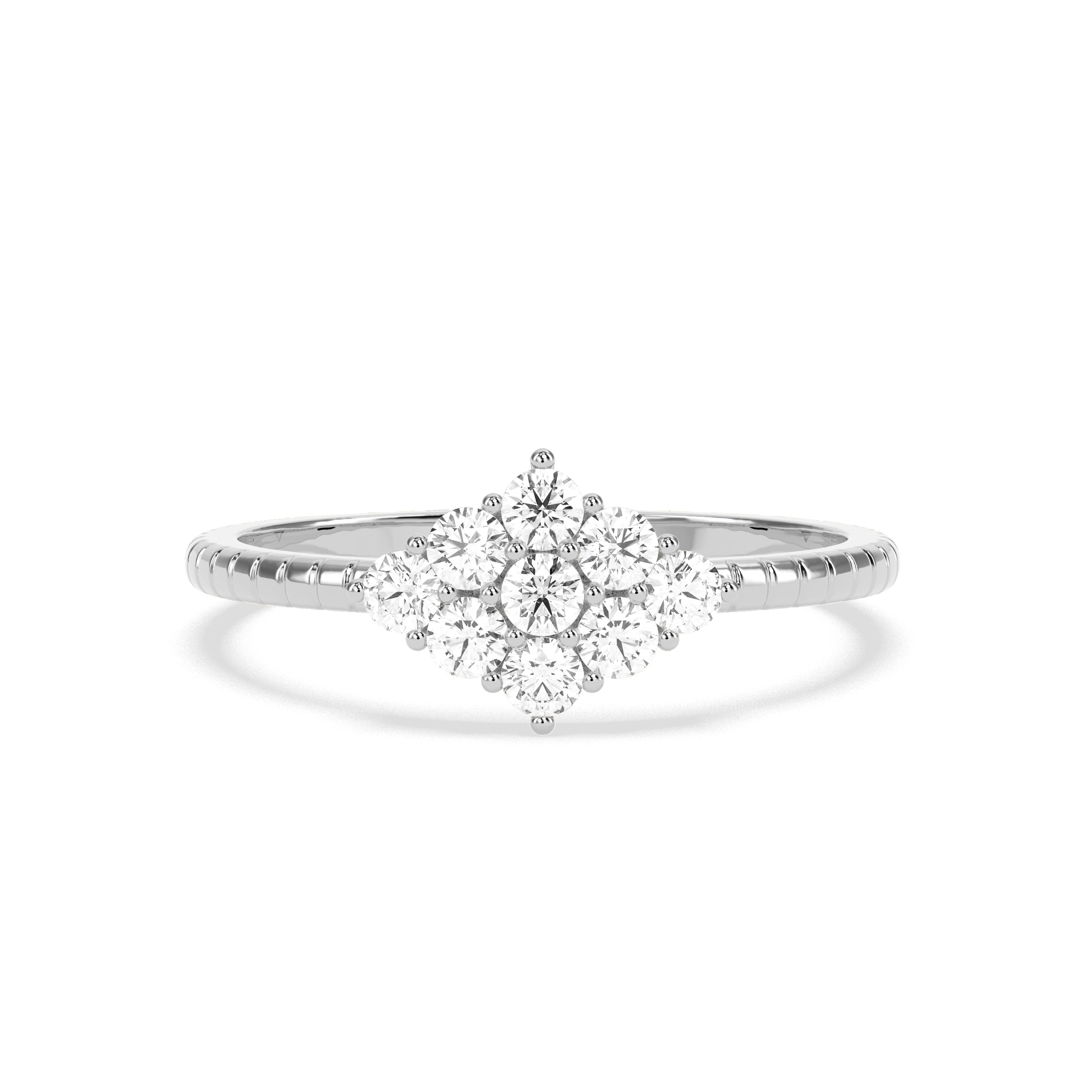 0.36 CT Shimmering Star Diamond RING - Godahari Dev Jewells