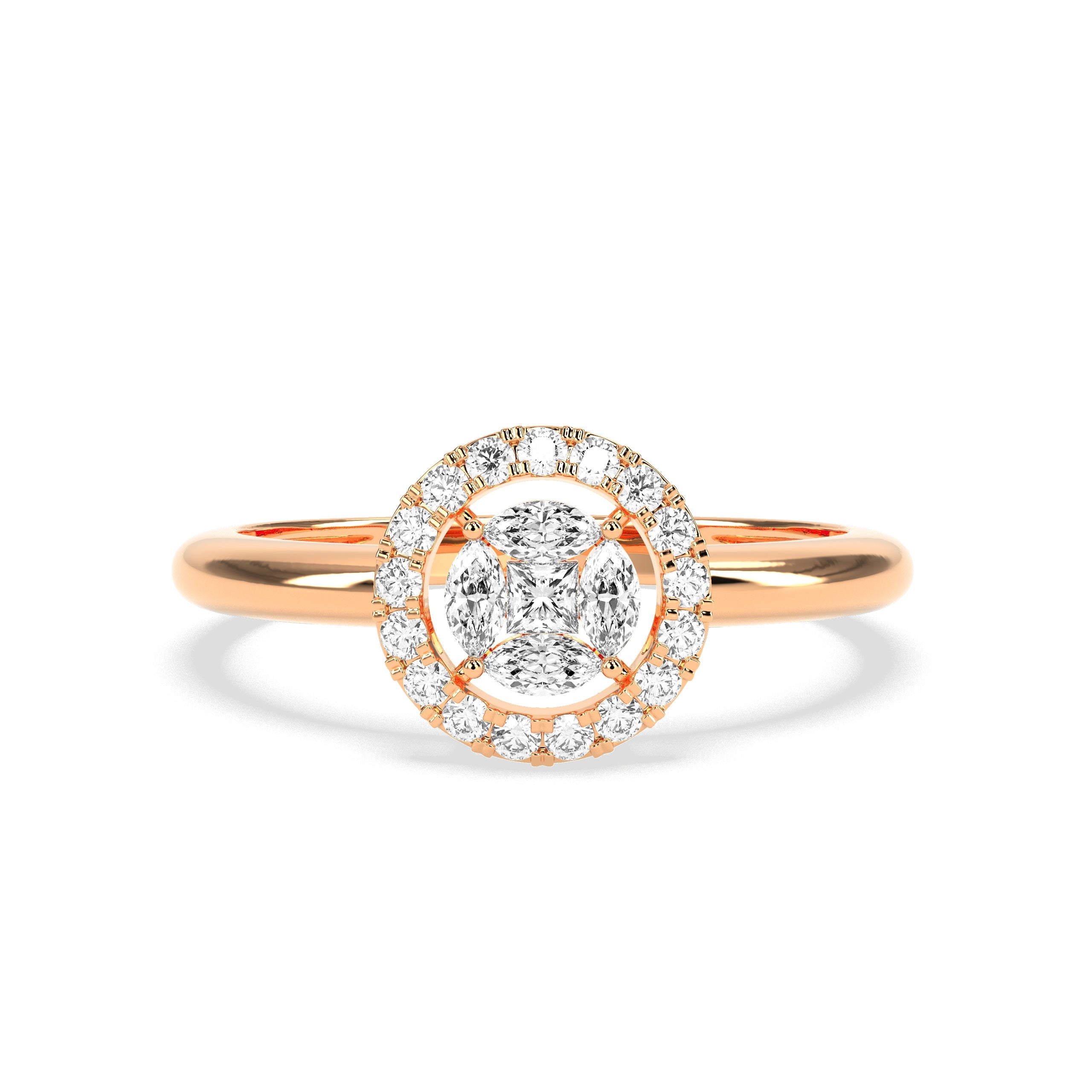 Glowing Charm Diamond Ring