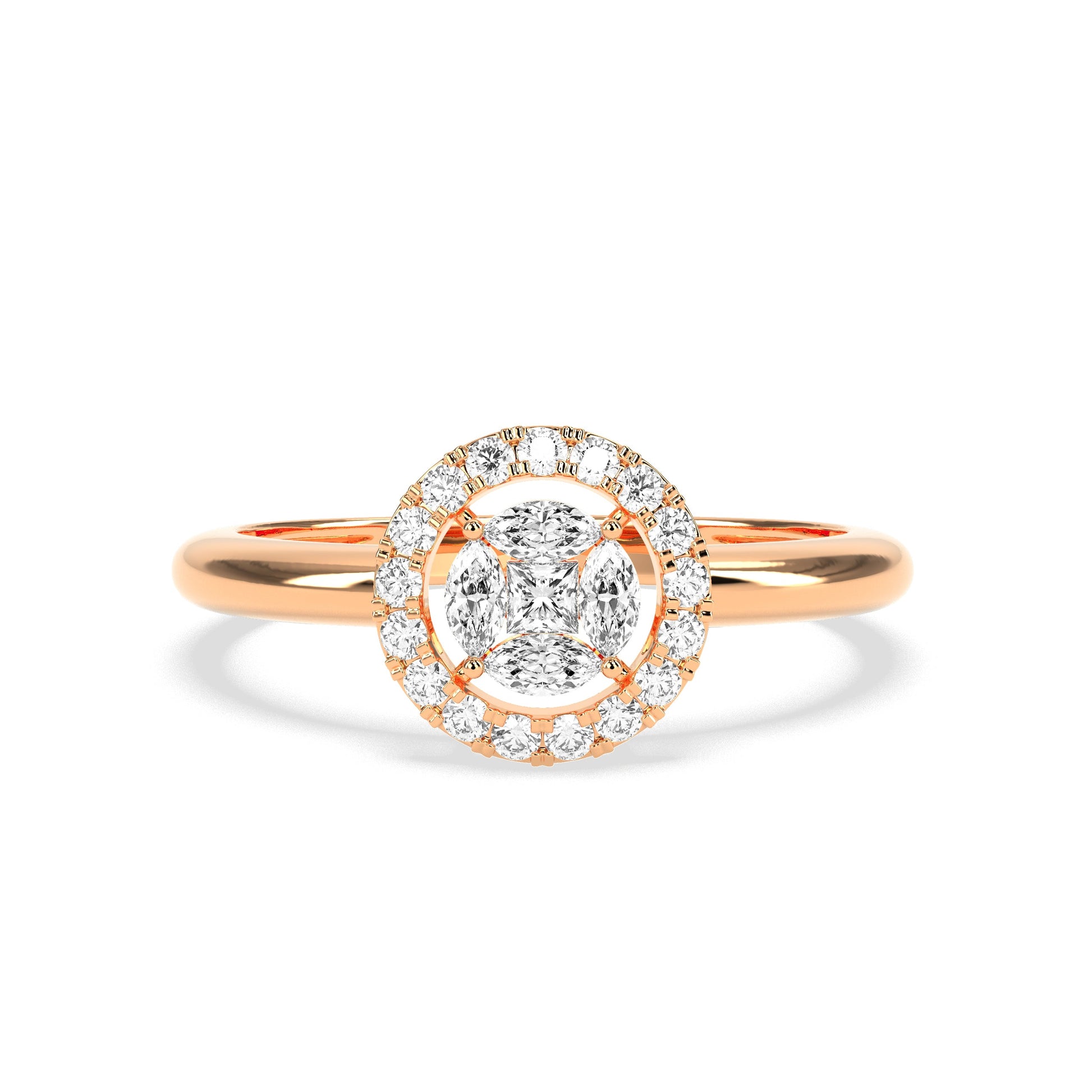 Glowing Charm Diamond Ring