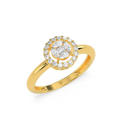 Glowing Charm Diamond Ring