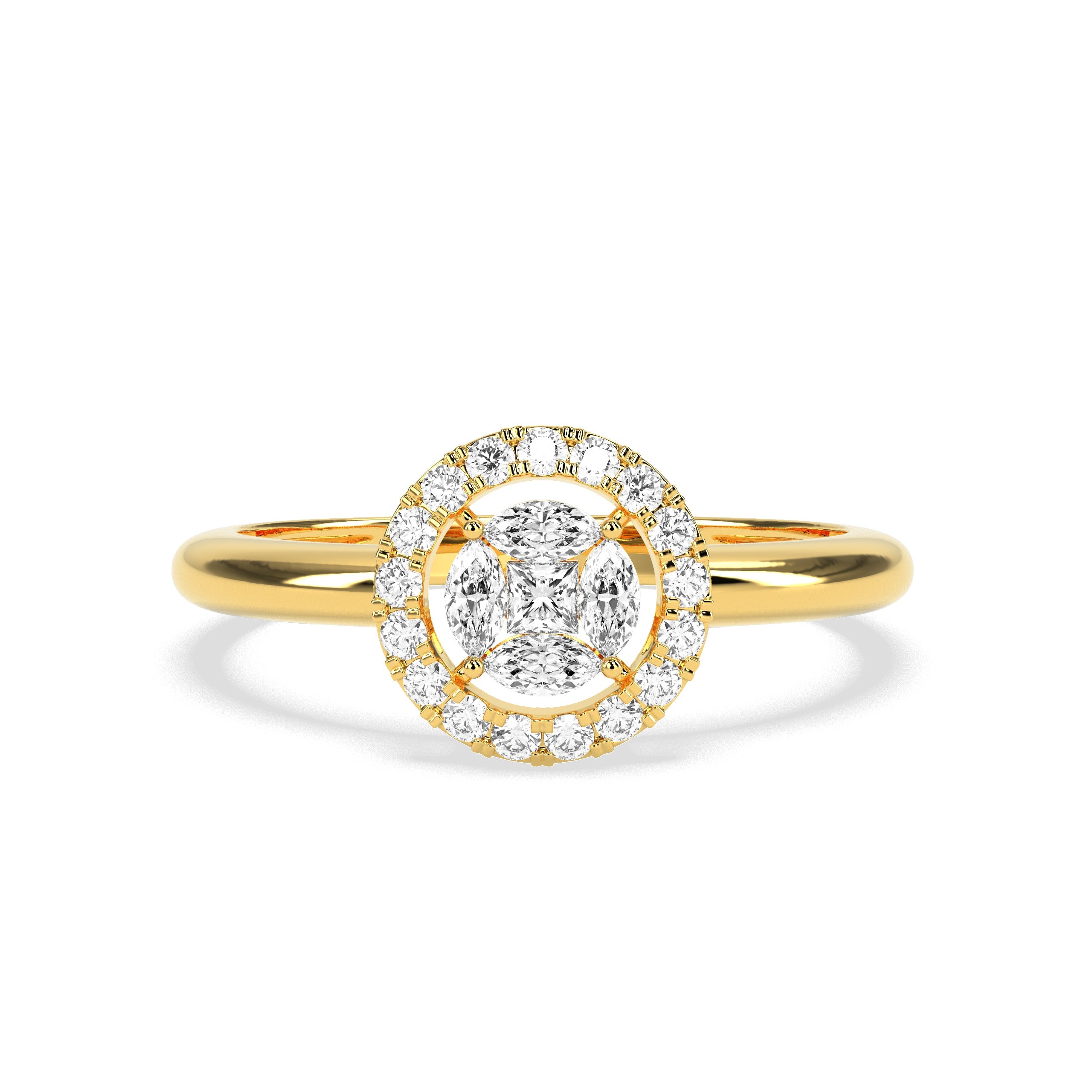 Glowing Charm Diamond Ring