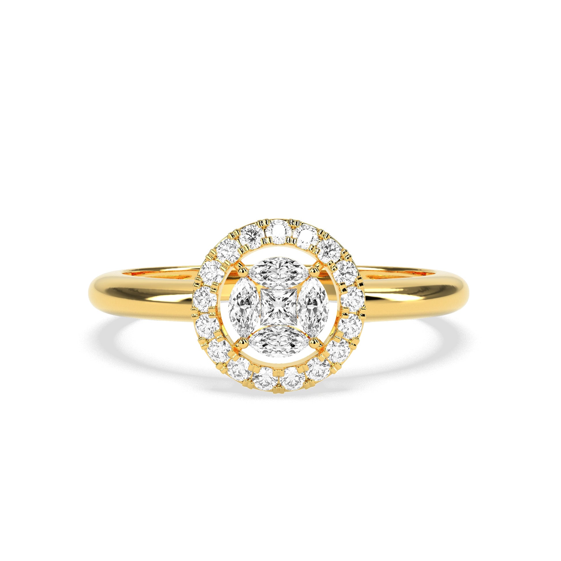 Glowing Charm Diamond Ring
