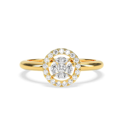 Glowing Charm Diamond Ring