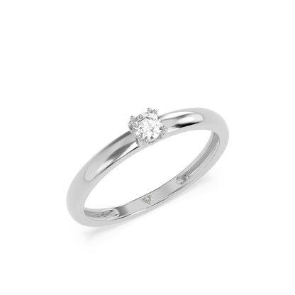 Sleek Shimmer Diamond Ring - Godahari Dev Jewells