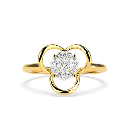 Contemporary Charm Diamond Ring