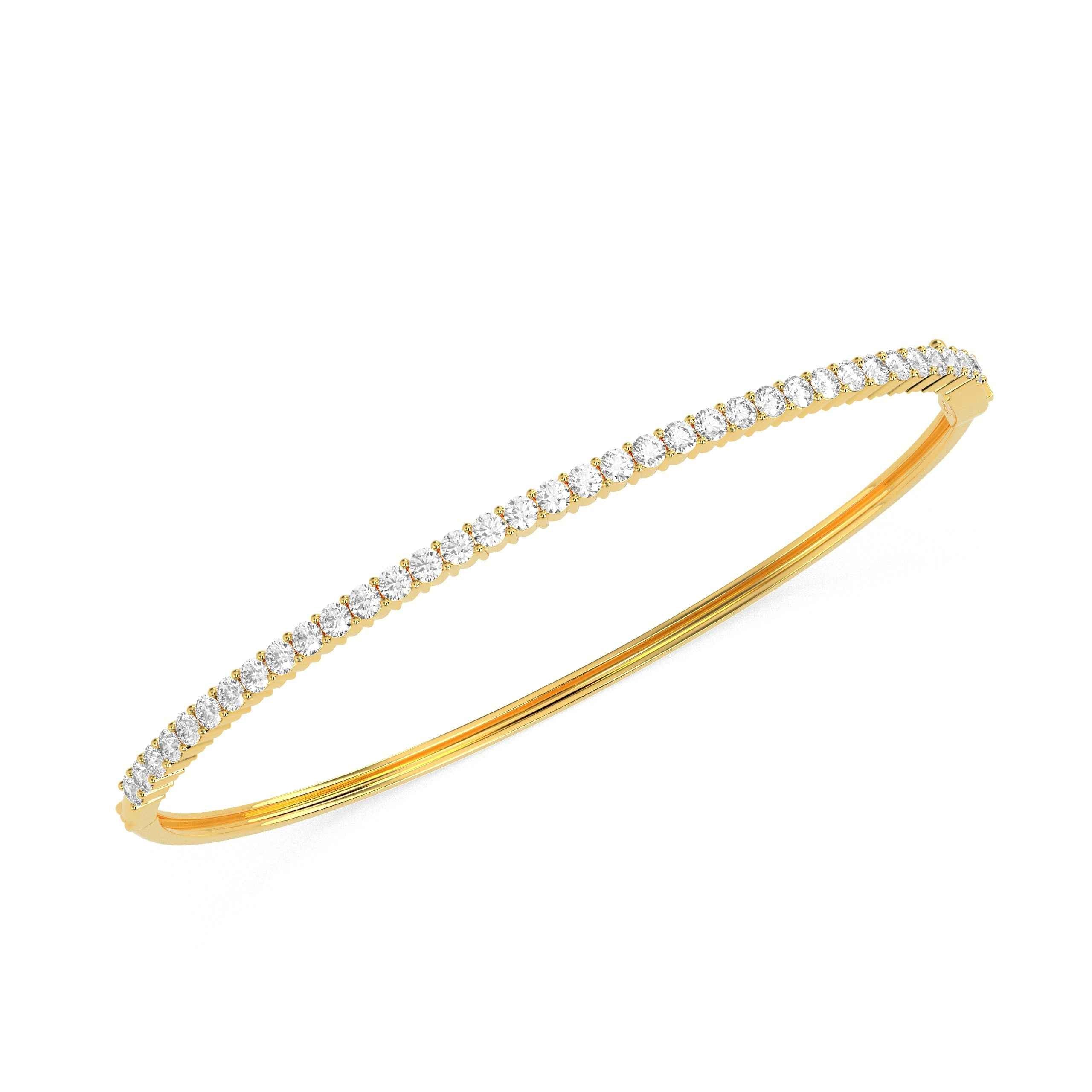 Unparalleled Luxury: Godahari Dev s Round Diamond Bangle. - GodahariDev Jewells