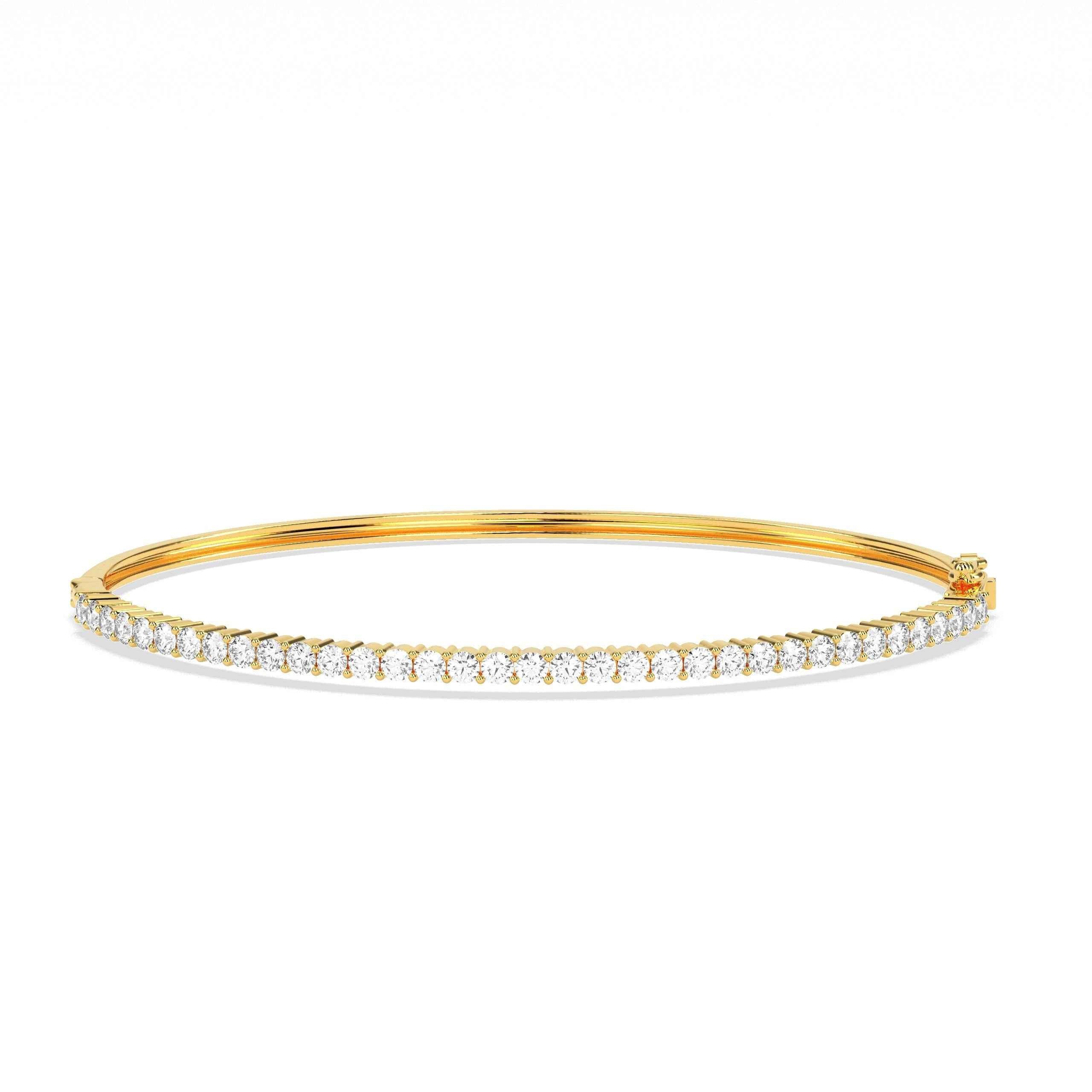 Unparalleled Luxury: Godahari Dev s Round Diamond Bangle. - GodahariDev Jewells