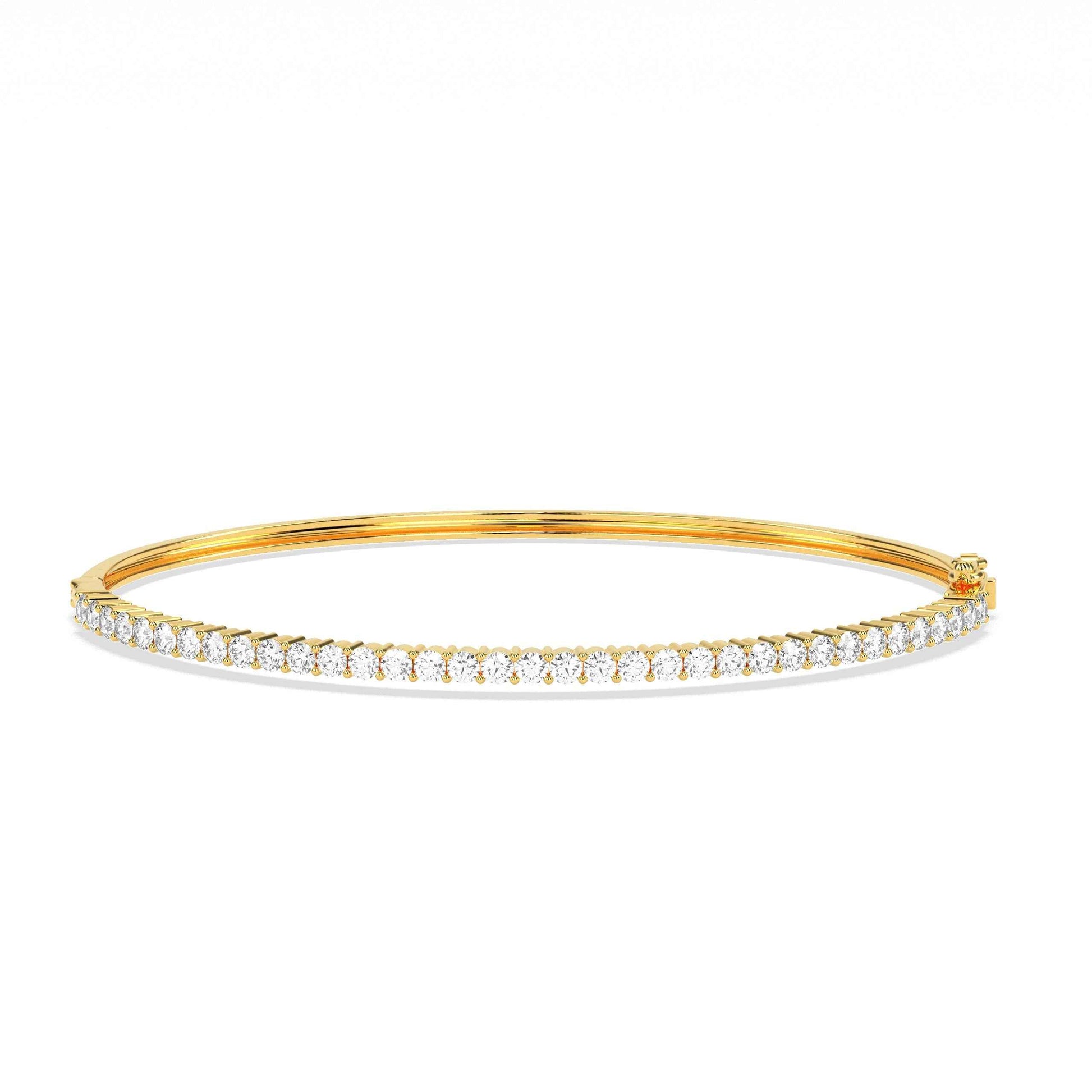 Unparalleled Luxury: Godahari Dev s Round Diamond Bangle. - GodahariDev Jewells