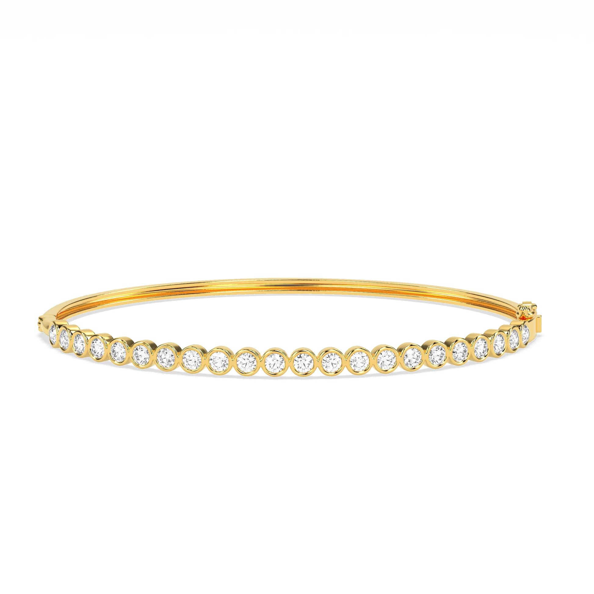 Captivating Allure: Godahari Dev s Round Diamond Bangle. - Godahari Dev Jewells