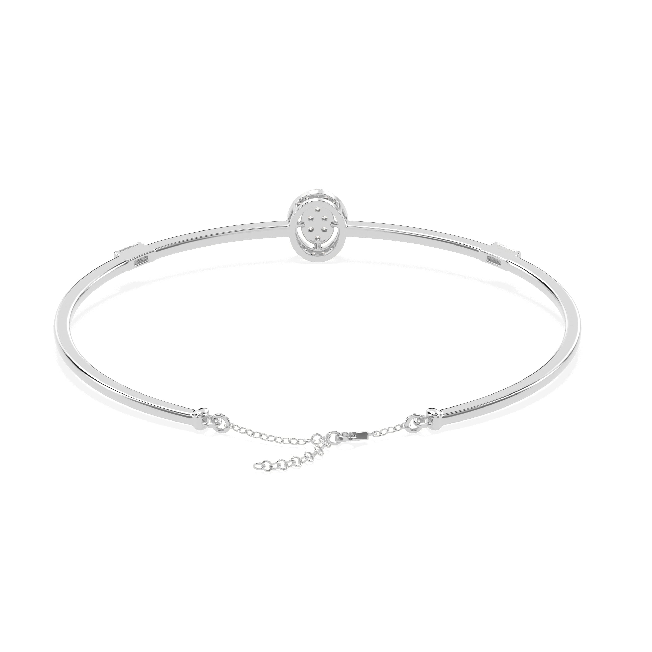 Luxurious flush-set diamond bracelet. Pave edges - Godahari Dev Jewells