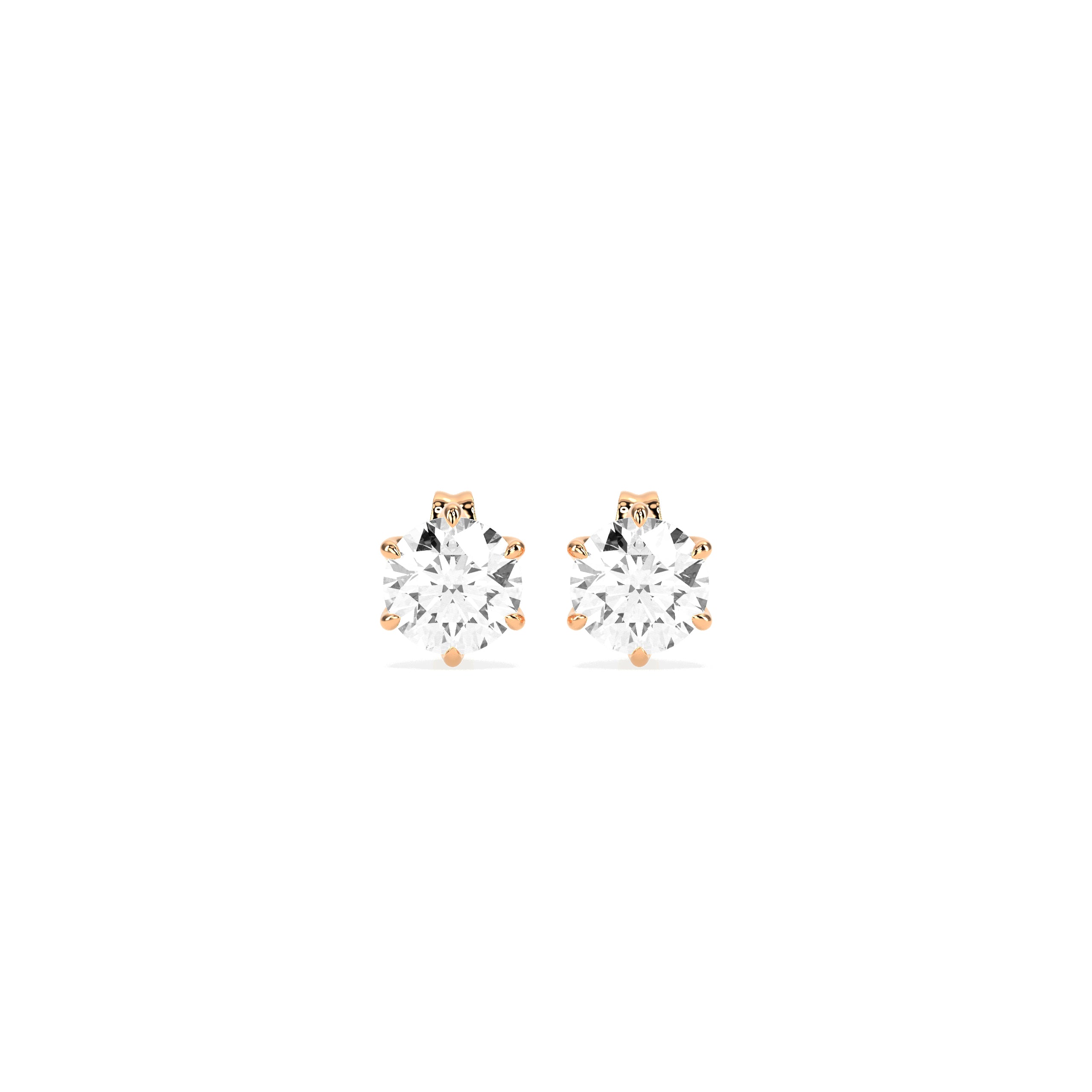 Three Leaf Diamond Ring in 14K & 18K Gold | White, Yellow & Rose Gold Floral Diamond Ring