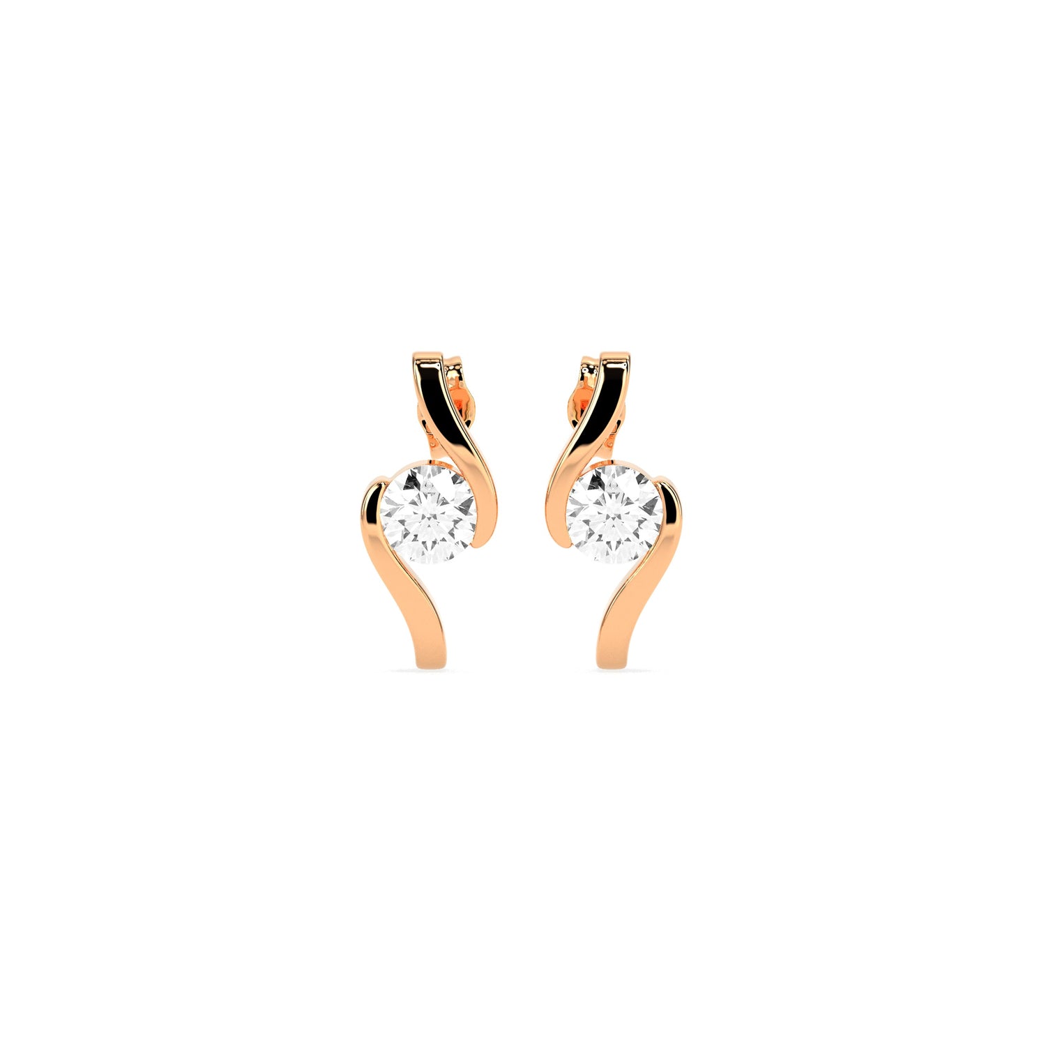 Timeless Solitaire  Stud Earrings - Godahari Dev Jewells