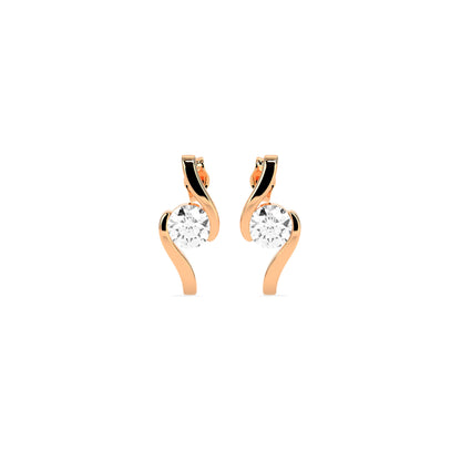 Timeless Solitaire  Stud Earrings - Godahari Dev Jewells