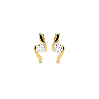 Timeless Solitaire  Stud Earrings - Godahari Dev Jewells