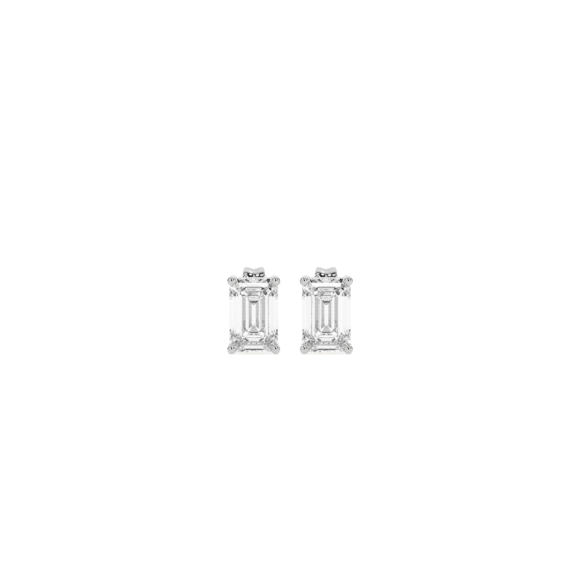 Elegant Solitaire 4-Prong Stud Earrings - Godahari Dev Jewells