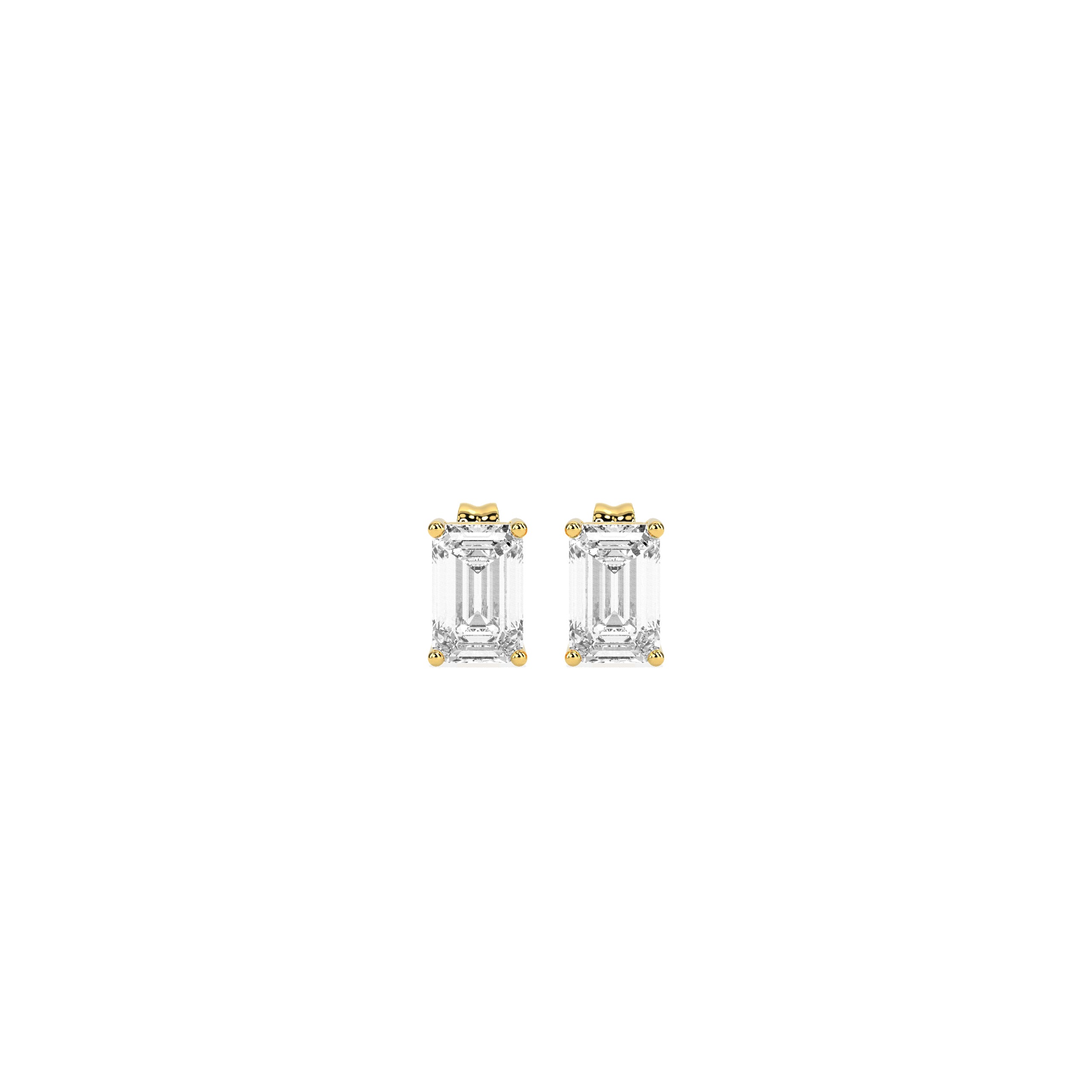 Elegant Solitaire 4-Prong Stud Earrings - Godahari Dev Jewells