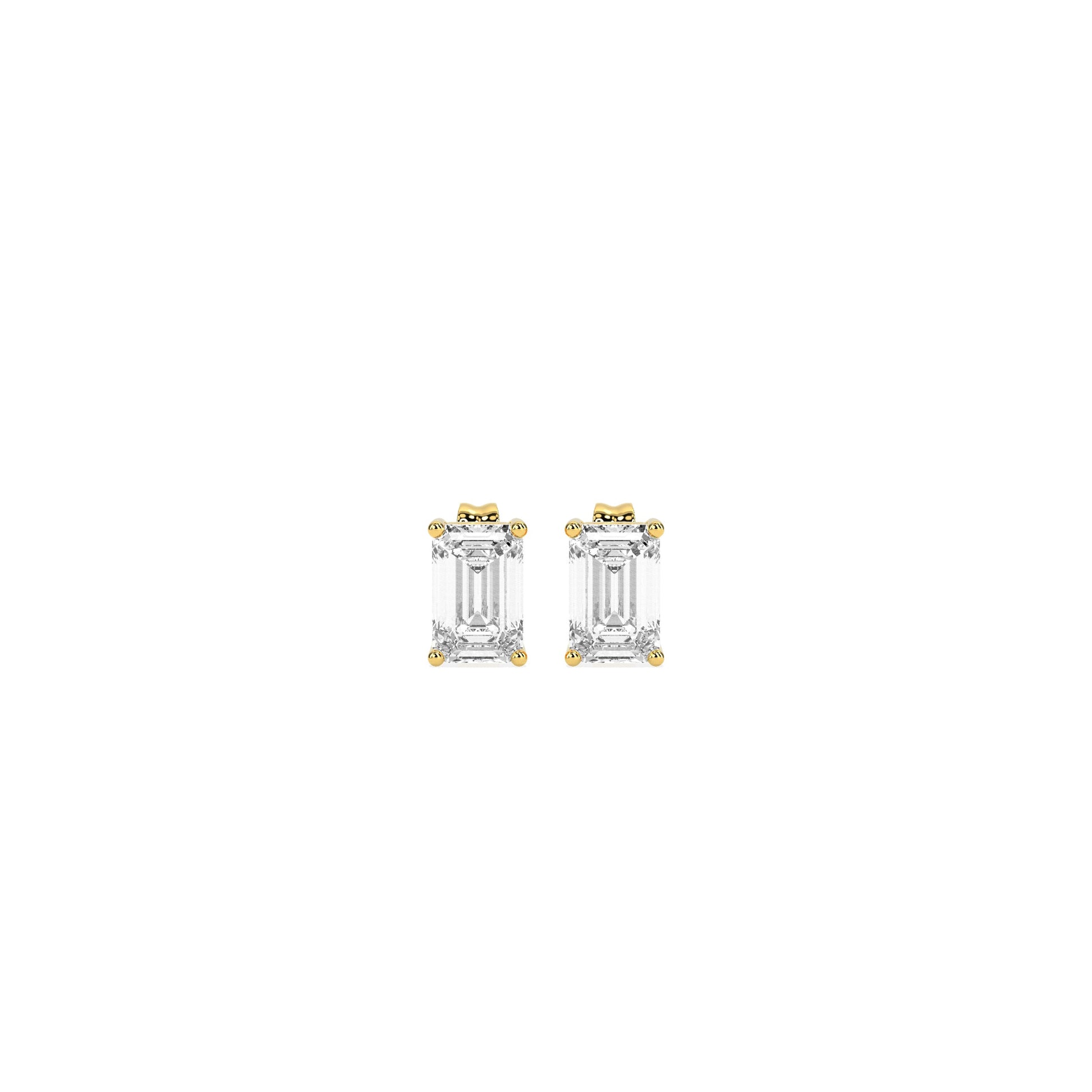 Elegant Solitaire 4-Prong Stud Earrings - Godahari Dev Jewells