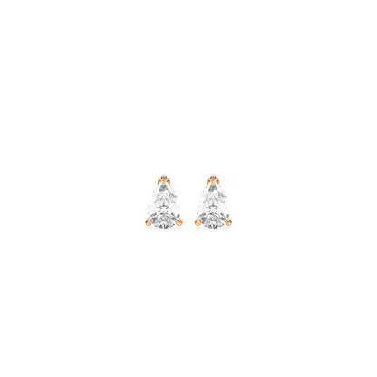 Elegant Solitaire 3-Prong Stud Earrings - Godahari Dev Jewells