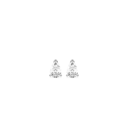 Elegant Solitaire 3-Prong Stud Earrings - Godahari Dev Jewells