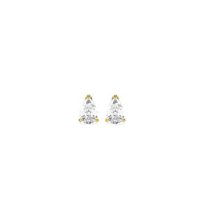 Elegant Solitaire 3-Prong Stud Earrings - Godahari Dev Jewells