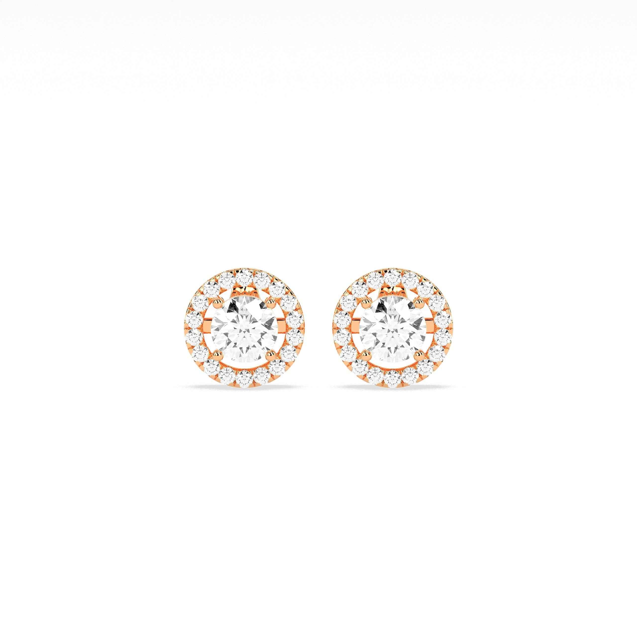 Exquisite Solitaire 4-Prong Stud Earring - GodahariDev Jewells