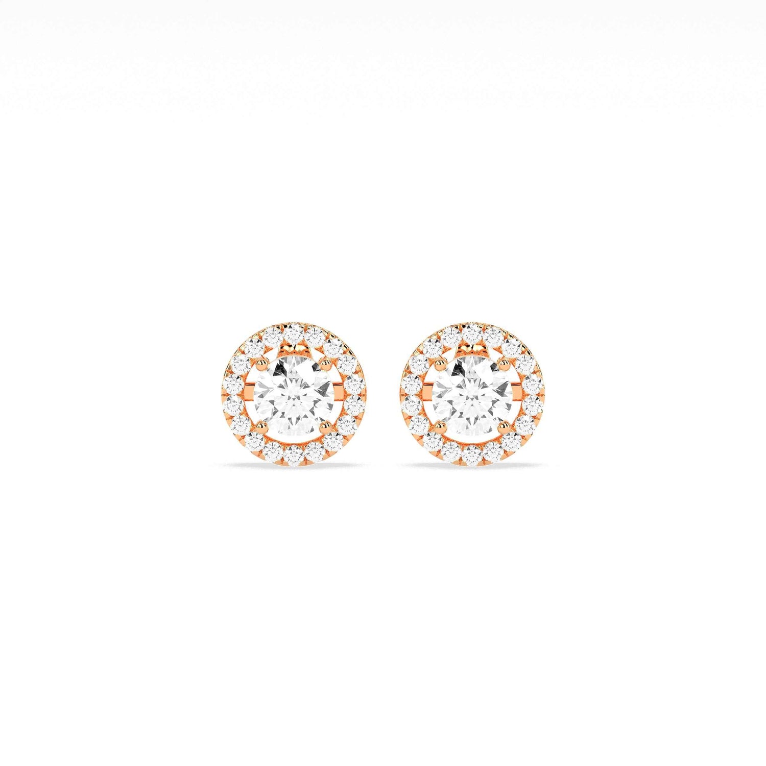 Exquisite Solitaire 4-Prong Stud Earring - GodahariDev Jewells