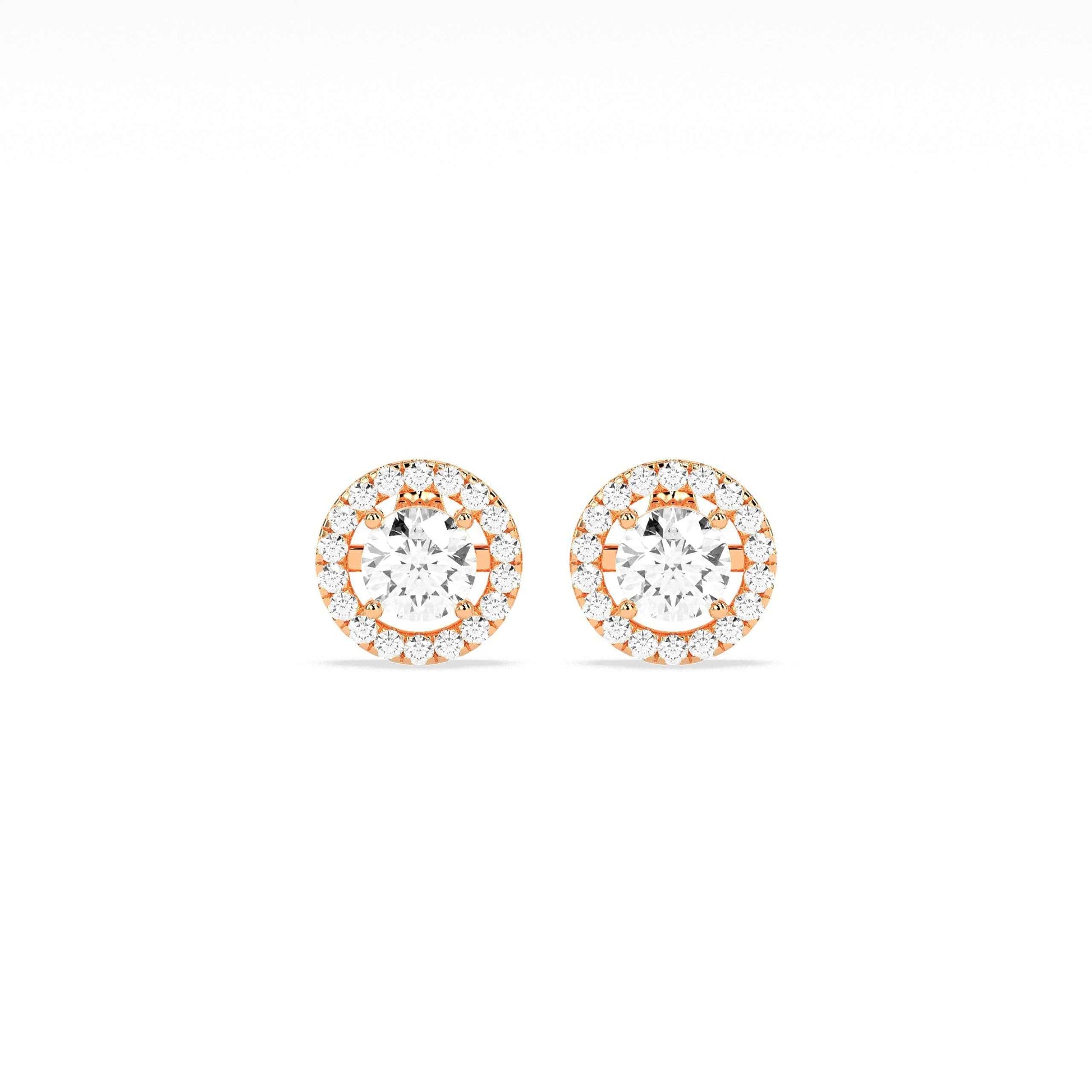 Exquisite Solitaire 4-Prong Stud Earring - GodahariDev Jewells