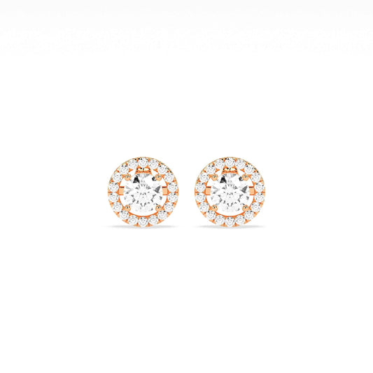 Exquisite Solitaire 4-Prong Stud Earring - GodahariDev Jewells
