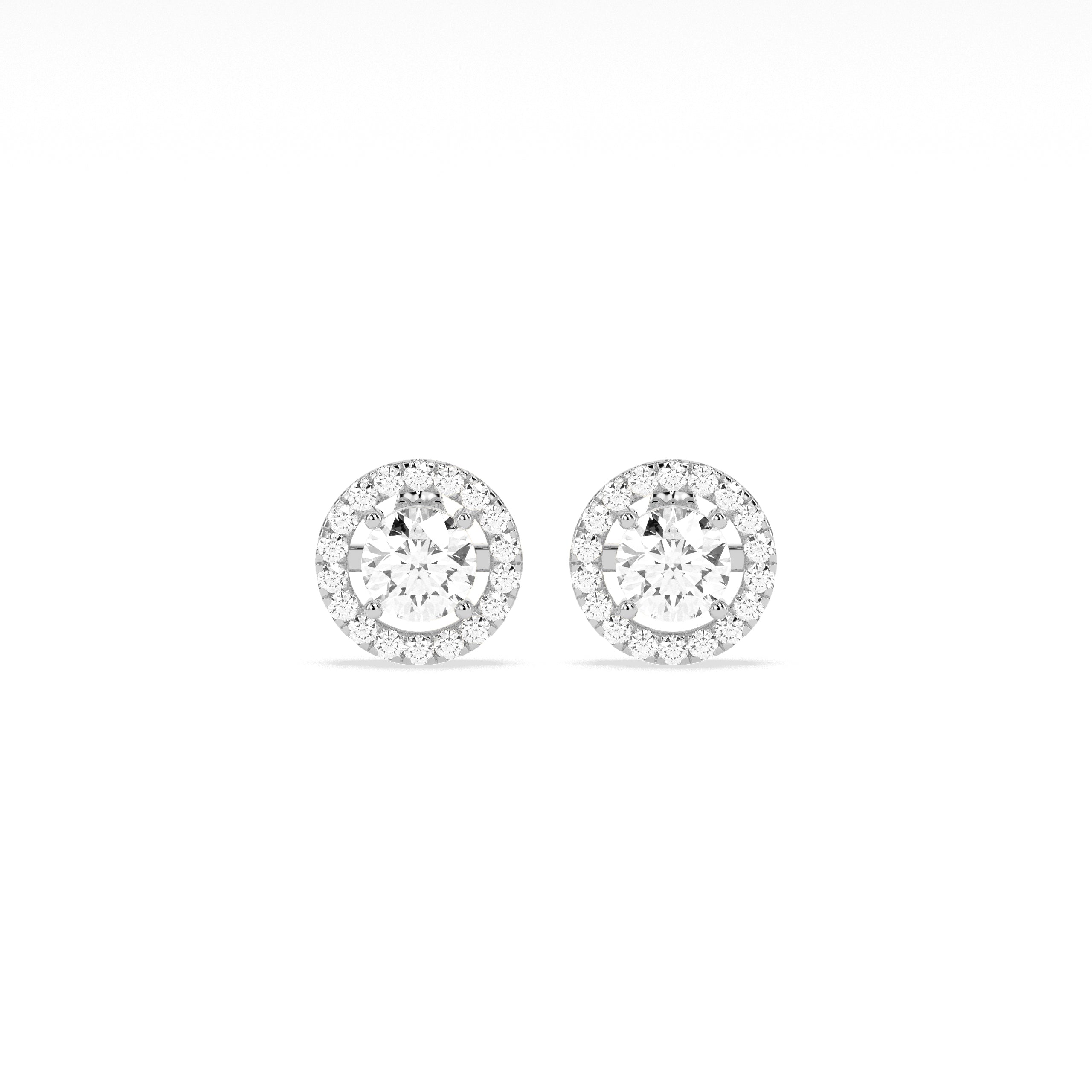 Exquisite Solitaire 4-Prong Stud Earring - Godahari Dev Jewells