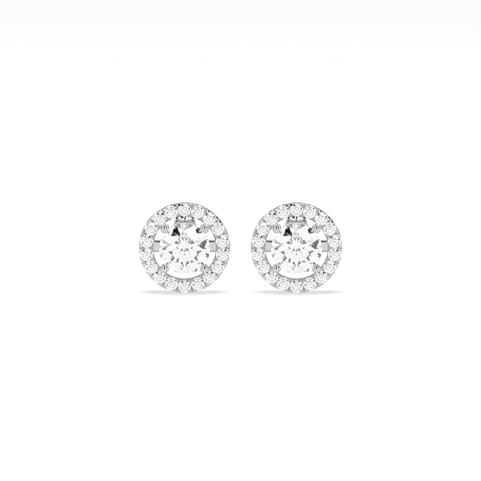Exquisite Solitaire 4-Prong Stud Earring - Godahari Dev Jewells