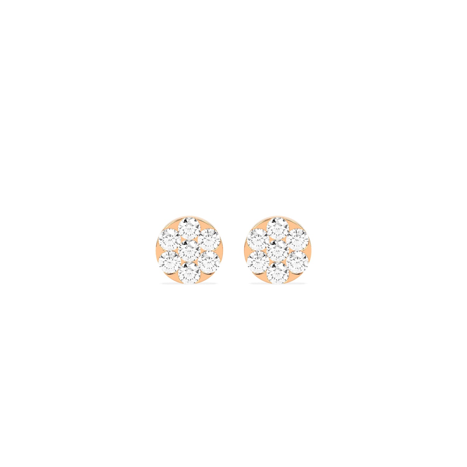 Solitaire Round Diamond Earring - Godahari Dev Jewells