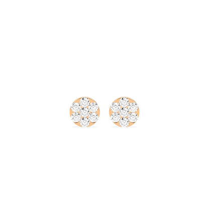 Solitaire Round Diamond Earring - Godahari Dev Jewells