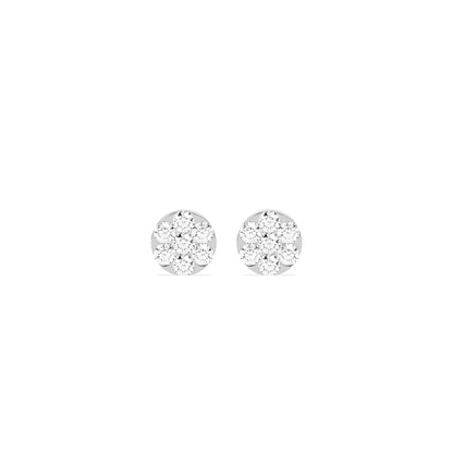 Solitaire Round Diamond Earring - Godahari Dev Jewells