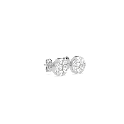 Solitaire Round Diamond Earring - Godahari Dev Jewells