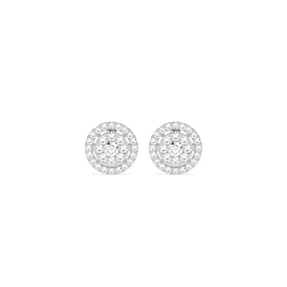 Elegant Cluster Round Diamond Earring - Godahari Dev Jewells