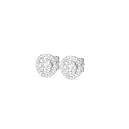Elegant Cluster Round Diamond Earring - Godahari Dev Jewells