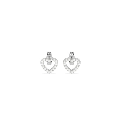 Single Diamond Open Heart Earring - Godahari Dev Jewells