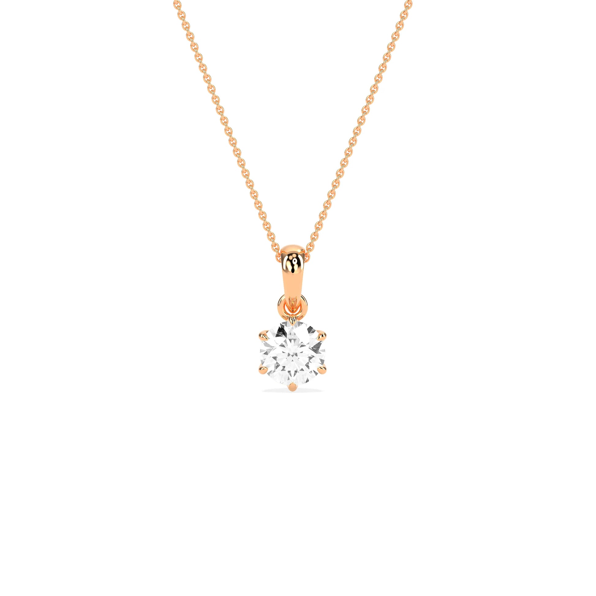 Sophisticated Solitaire Pendant - Godahari Dev Jewells