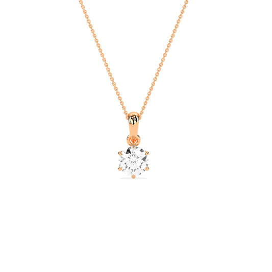 Sophisticated Solitaire Pendant - Godahari Dev Jewells
