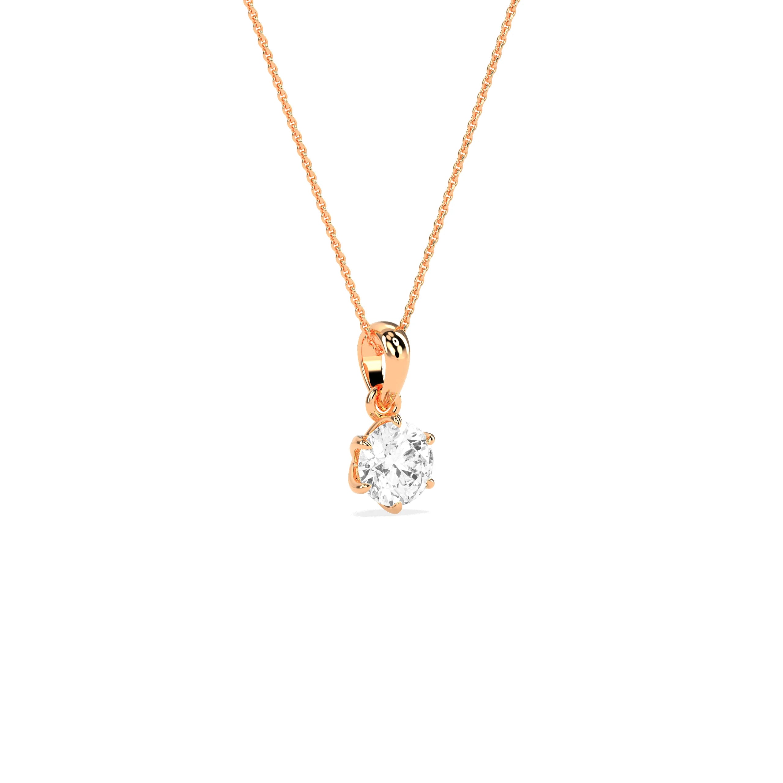 Sophisticated Solitaire Pendant - Godahari Dev Jewells