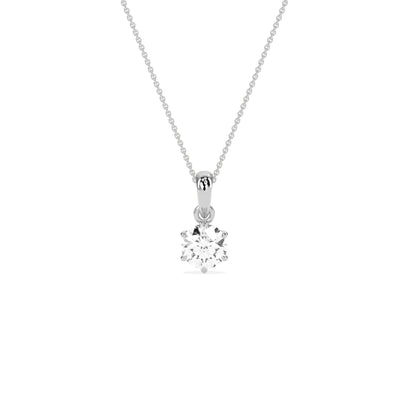 Sophisticated Solitaire Pendant - Godahari Dev Jewells