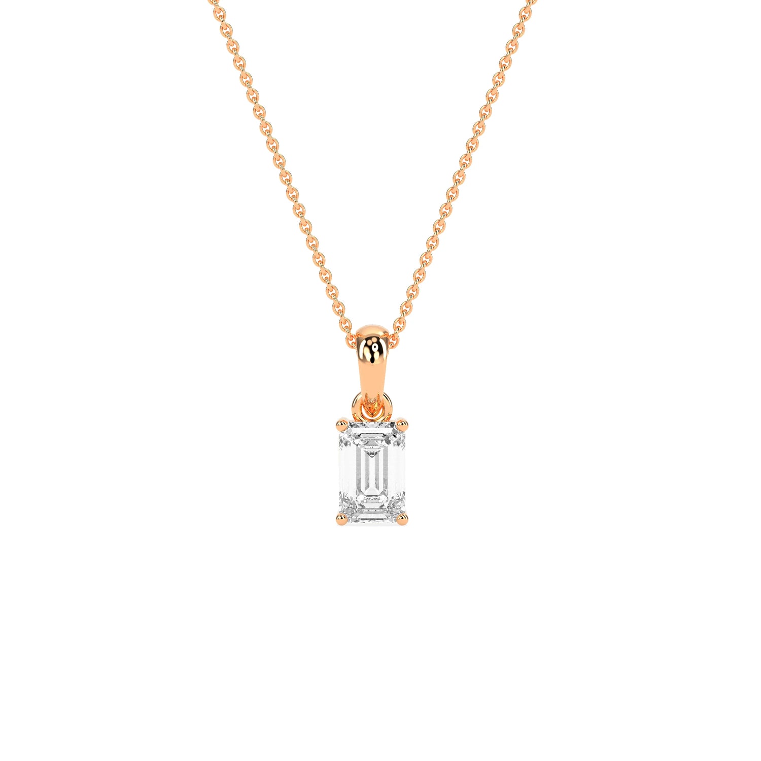 Elegant Solitaire 4-Prong Studded Pendant - Godahari Dev Jewells