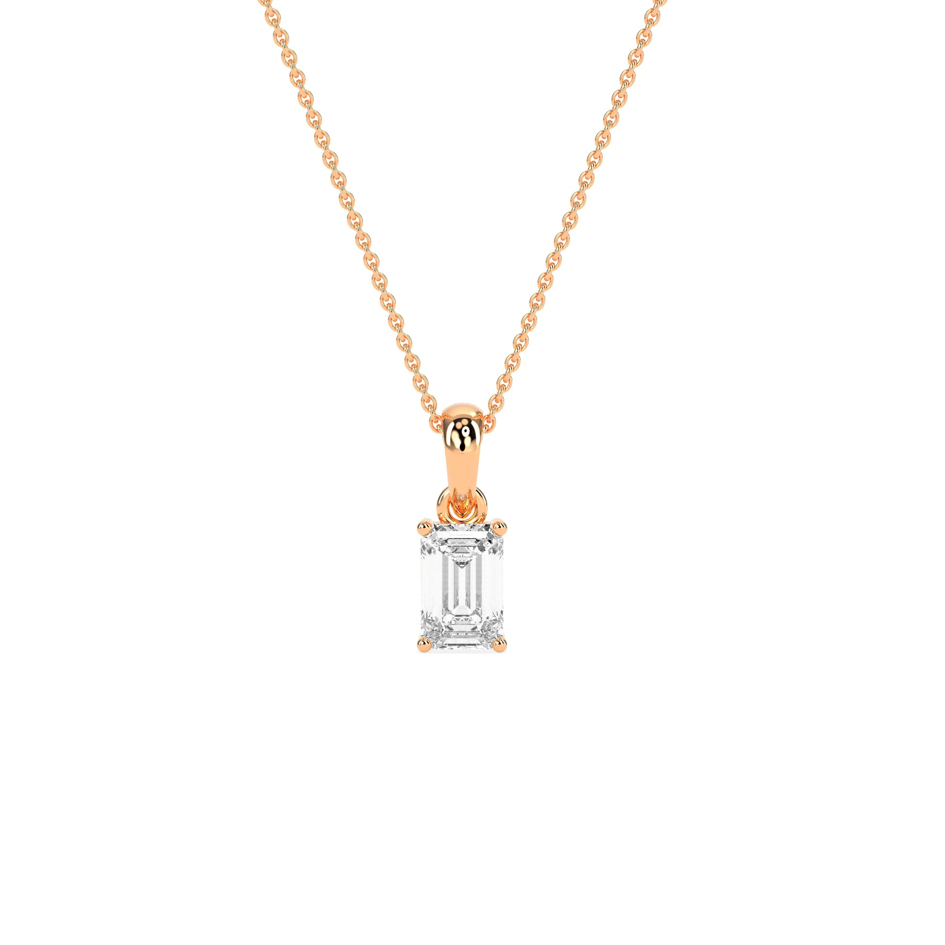 Elegant Solitaire 4-Prong Studded Pendant - Godahari Dev Jewells