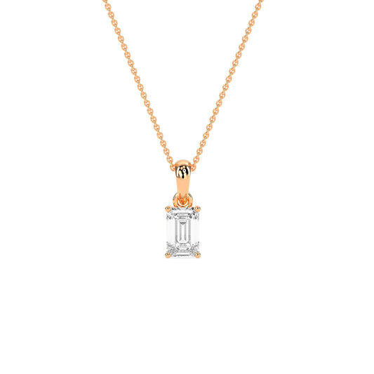 Elegant Solitaire 4-Prong Studded Pendant - Godahari Dev Jewells