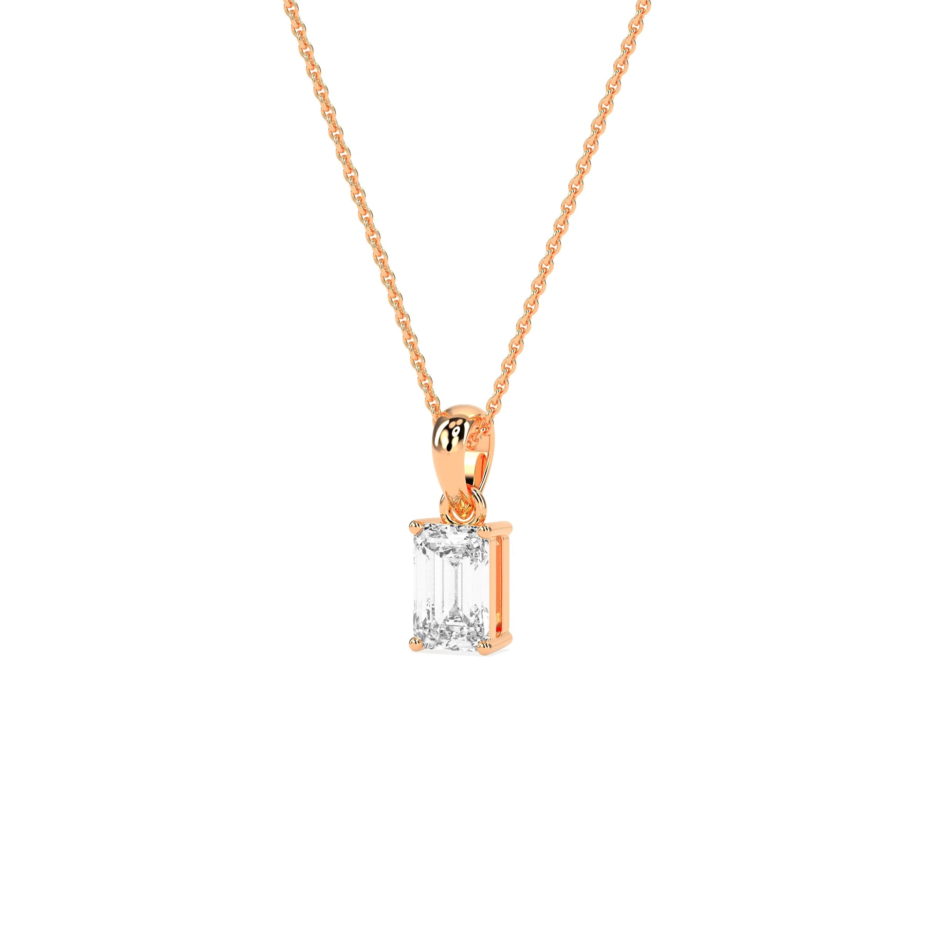 Elegant Solitaire 4-Prong Studded Pendant - Godahari Dev Jewells