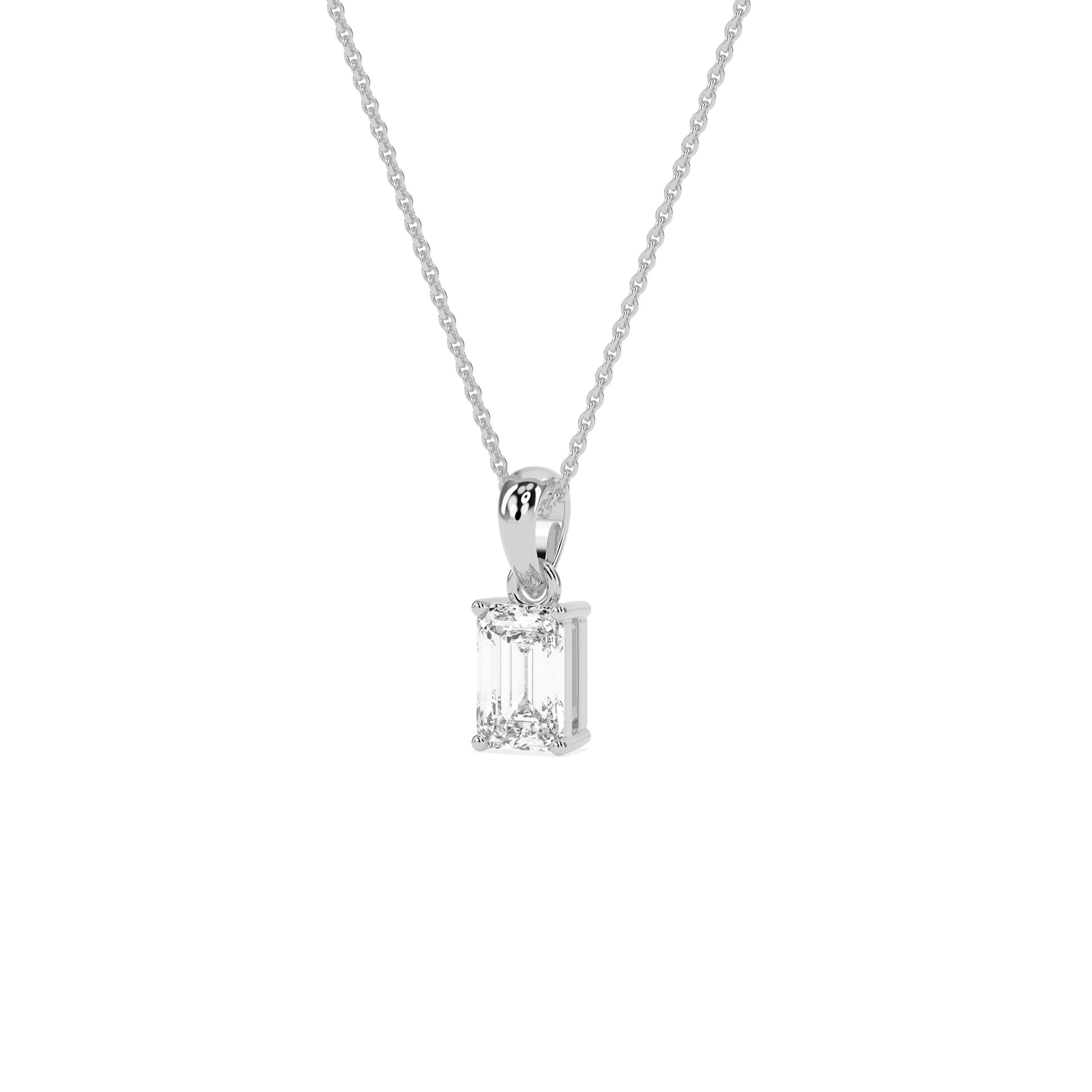 Elegant Solitaire 4-Prong Studded Pendant - Godahari Dev Jewells