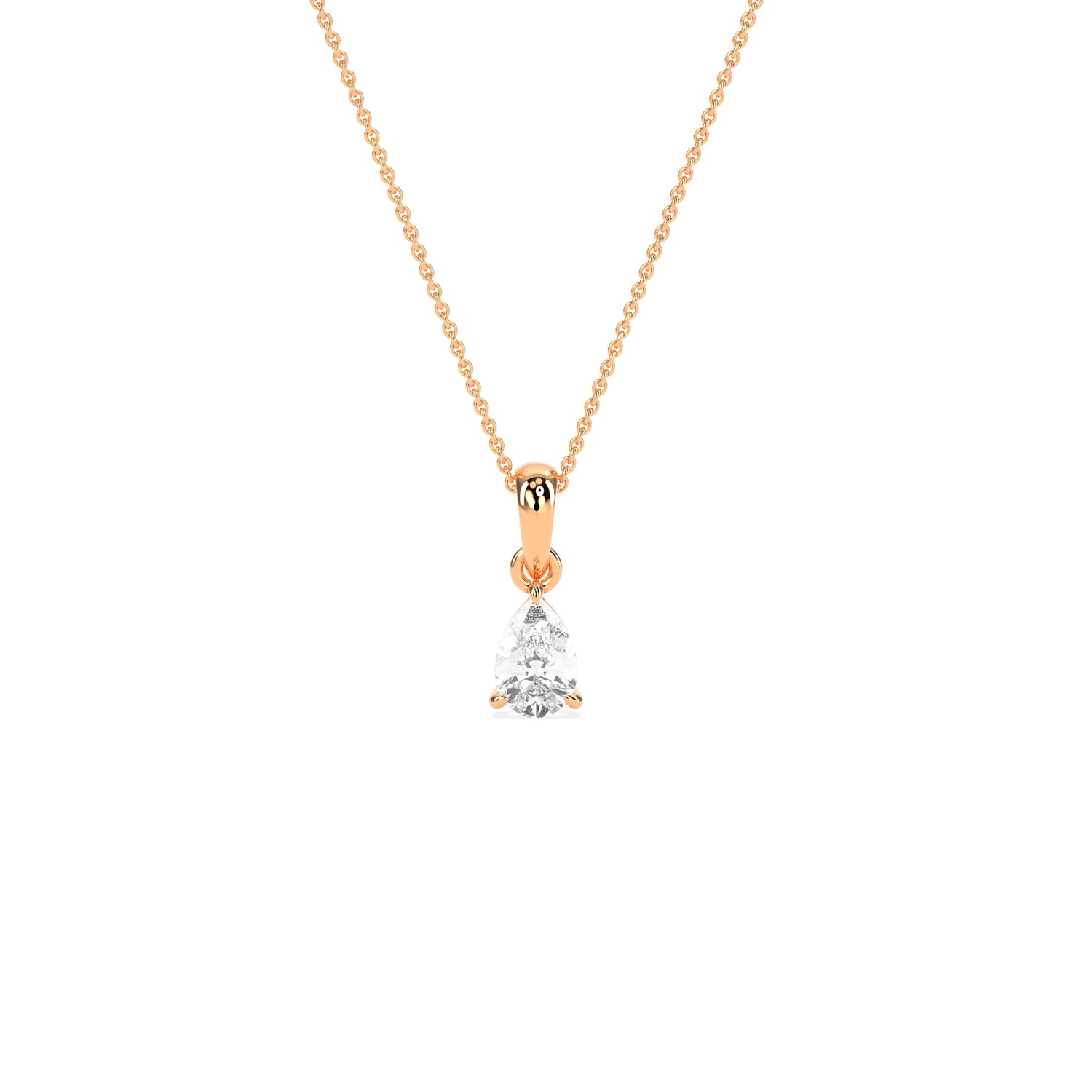 Elegant Solitaire 3-Prong Studded Pendant - Godahari Dev Jewells
