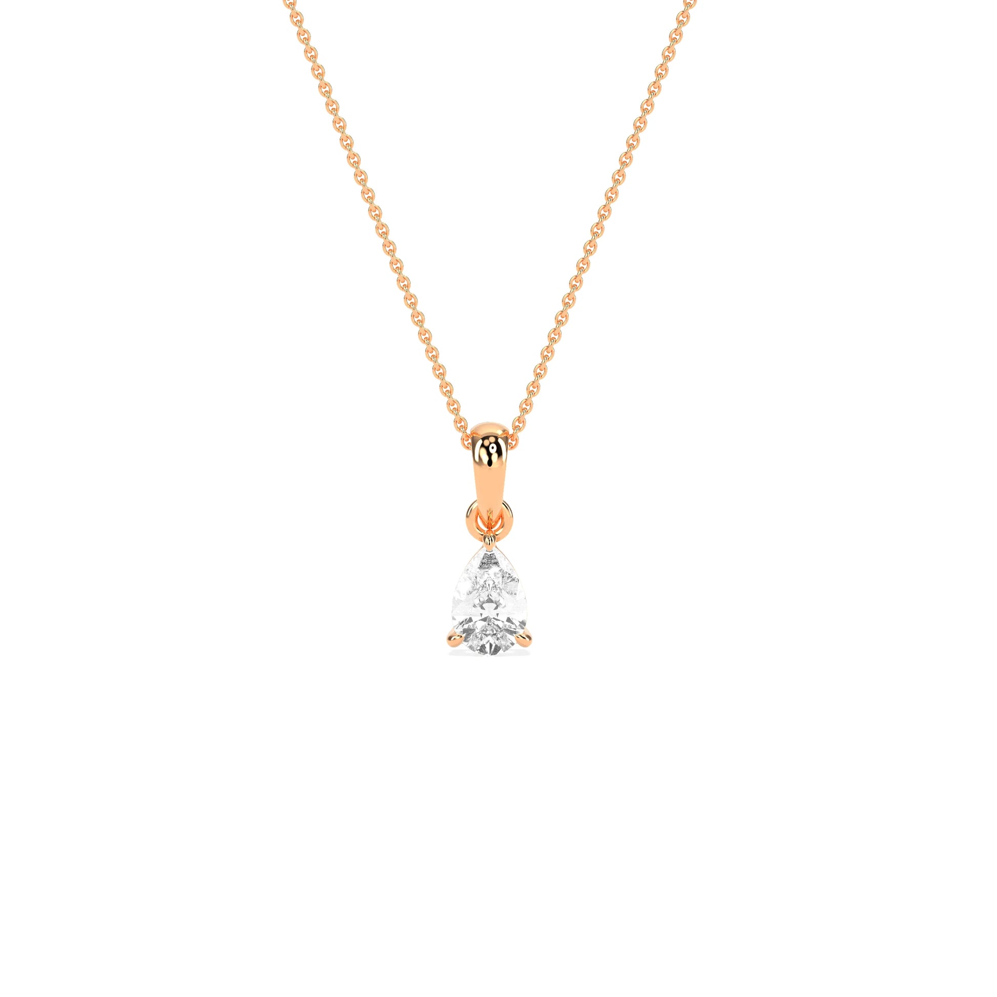 Elegant Solitaire 3-Prong Studded Pendant - Godahari Dev Jewells