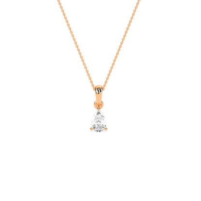 Elegant Solitaire 3-Prong Studded Pendant - Godahari Dev Jewells